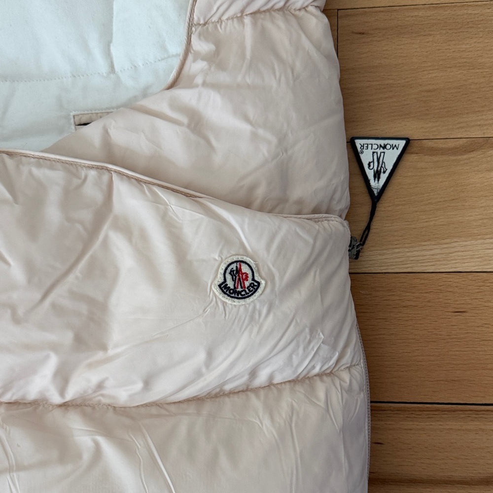 Cream pink Padded Baby Sleeping Bag - Picture 2 of 3